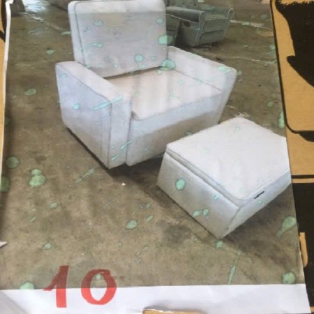 Adrian 11 : Ghế Thư Giản Xoay 360°+ Rương Gác Chân